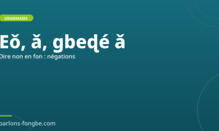 Dire non en fon : les différentes façons de nier