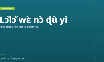 Proverbes fon sur la patience et le temps