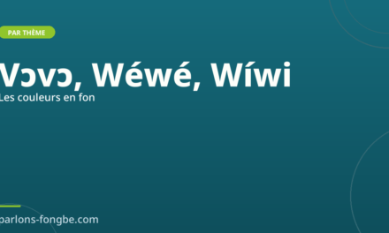 Les couleurs en fon : vɔvɔ, wéwé, amǐamǐ et les autres