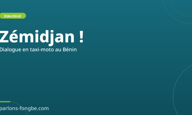 Dialogue en taxi-moto (zémidjan) au Bénin en fon