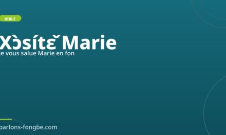 Le Je vous salue Marie en fon : prière mariale
