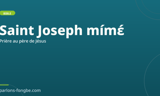 Saint Joseph en fon : prière au père de Jésus