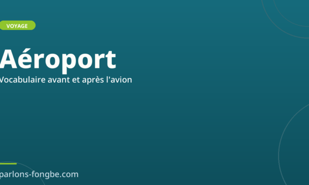 Vocabulaire à l&rsquo;aéroport en fon : avant et après l&rsquo;avion