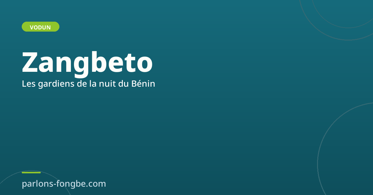 Zangbeto : les gardiens de la nuit du Bénin