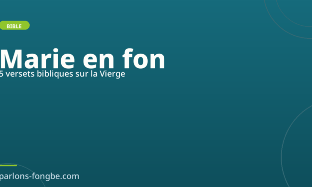 Marie dans la Bible fon : 5 versets clés sur la Vierge