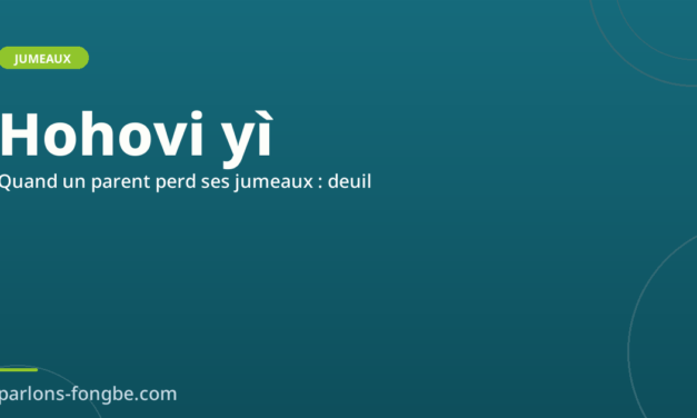 Quand un parent perd ses jumeaux : deuil collectif fon