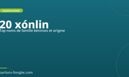 Top 20 noms de famille béninois et leur origine