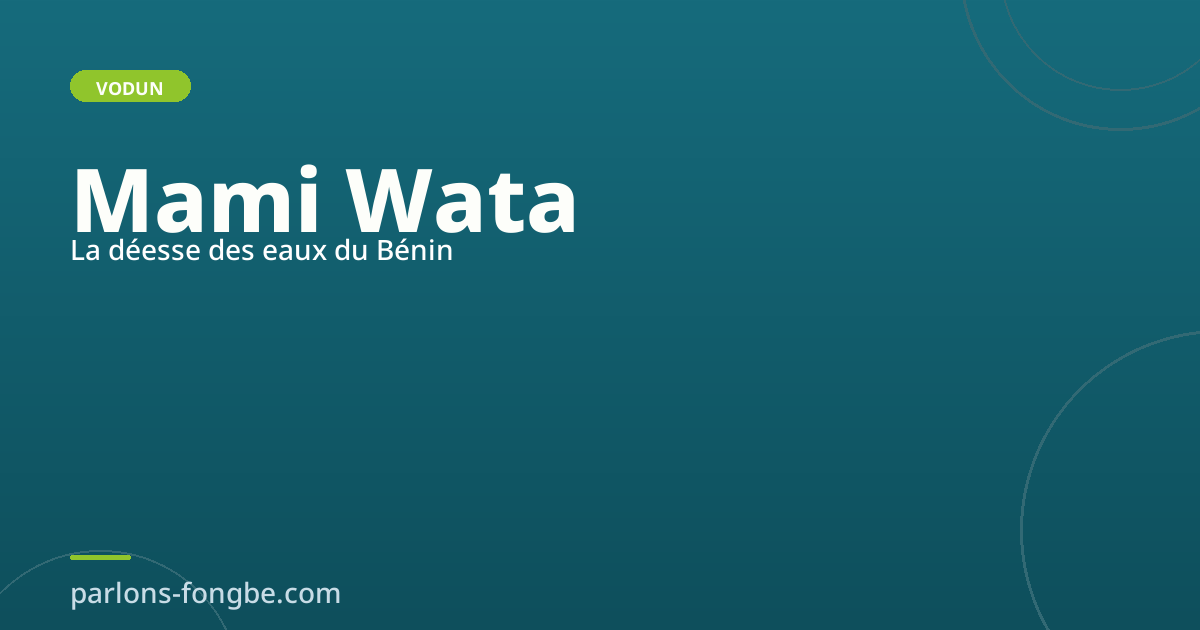 Mami Wata : la déesse des eaux du Bénin et son culte