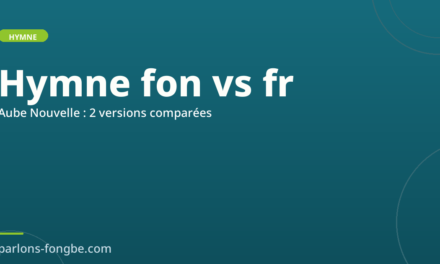 L&rsquo;Aube Nouvelle en fon : version traduite versus version originale