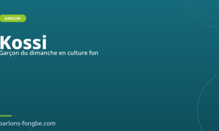 Prénom Kossi : signification du dimanche en culture fon