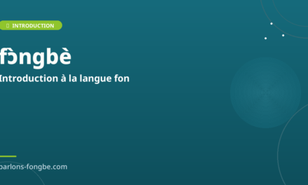 Introduction à la langue Fon