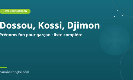 50 prénoms fon pour garçon : liste et significations