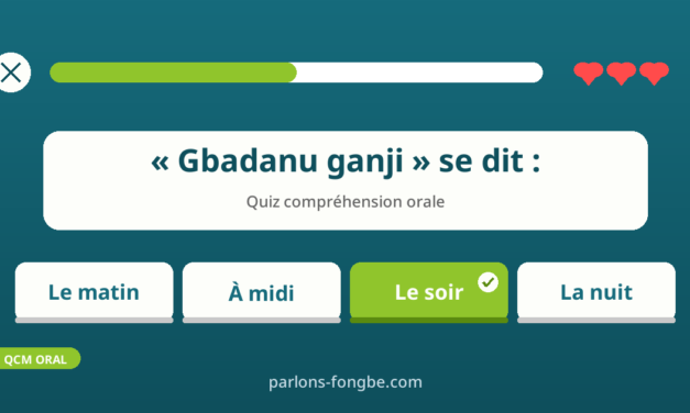 Quiz salutations en fon : testez votre compréhension orale