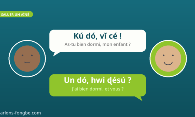 Saluer un aîné en fon