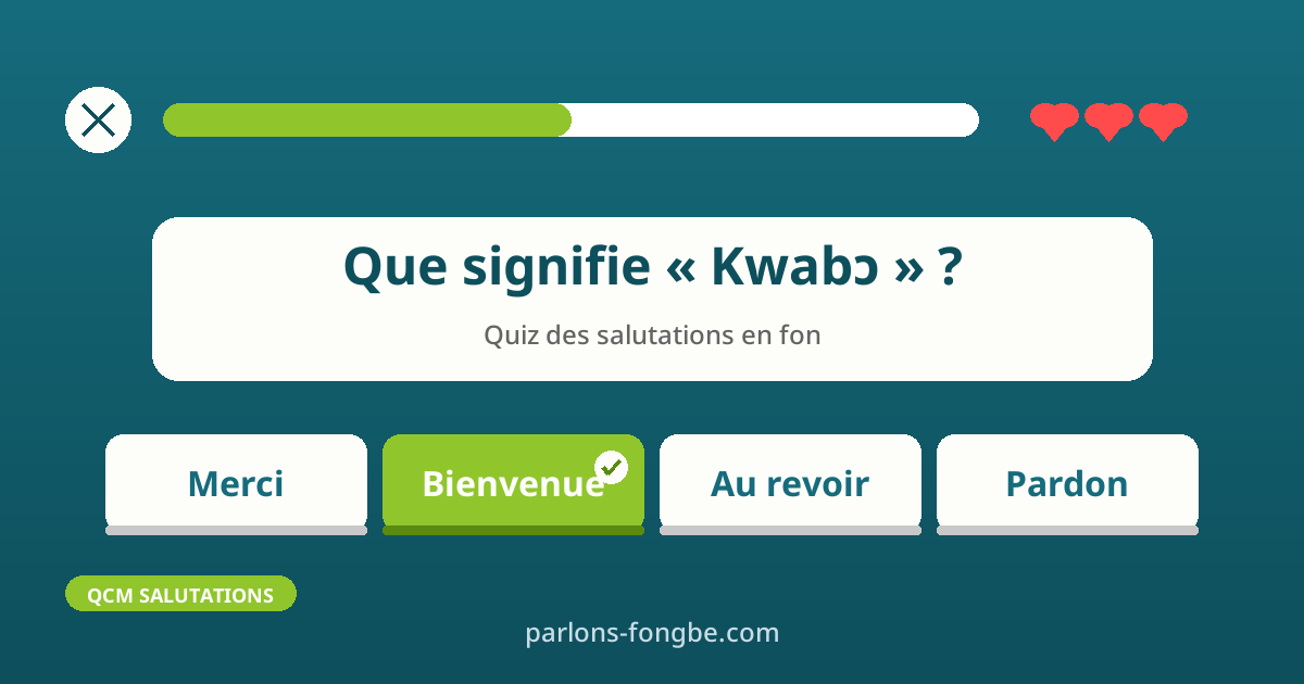 Quiz : testez vos connaissances en salutations fon