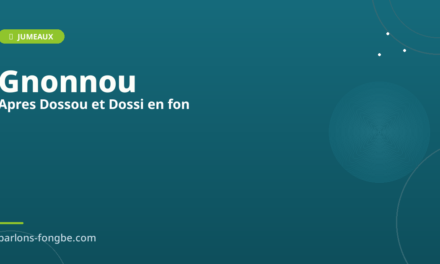 Gnonnou et Gannonvi : les prénoms après Dossou et Dossi