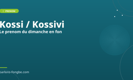 Prénom Kossi / Kossivi : le prénom du dimanche en fon