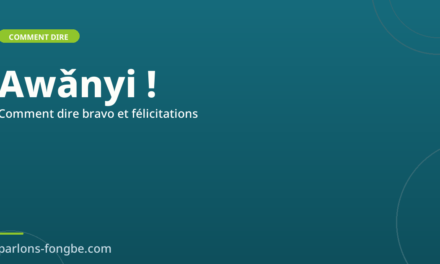Comment dire « bravo » et « félicitations » en fon : Awǎnyi !