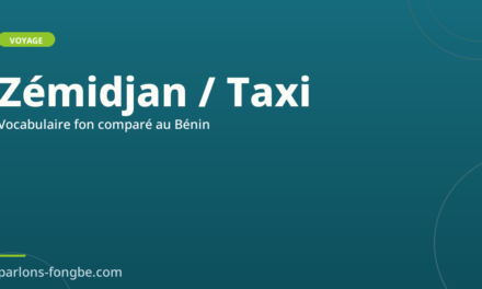 Taxi-moto et taxi-voiture au Bénin : vocabulaire fon comparé