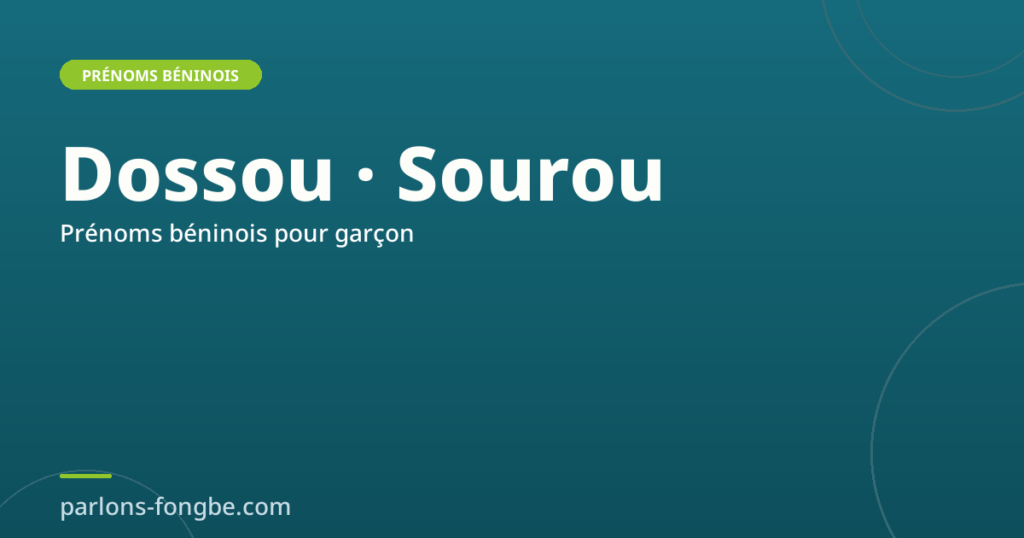 Prénoms béninois pour garçon : 20 prénoms traditionnels et leur signification Article 3949 1024x538
